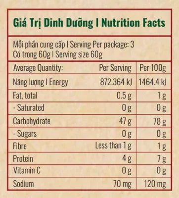 Organic Rice Noodle Viet Haus 180G