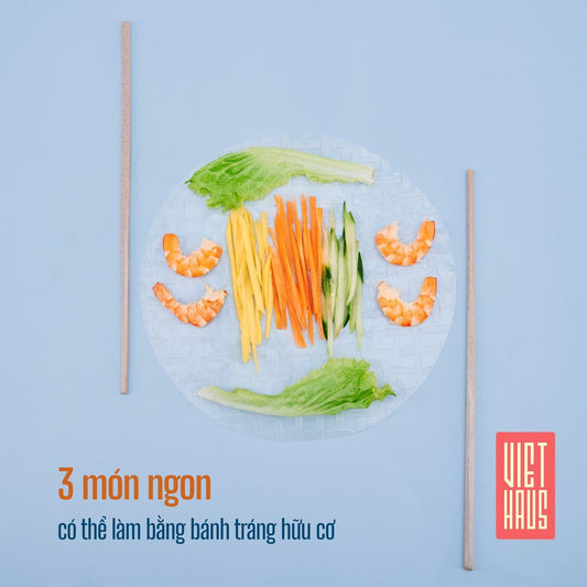 3 delicious dishes made from organic rice paper