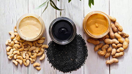 Cashew Butter vs. Peanut Butter vs. Black Tahini: Which Spread Fits Your Needs?
