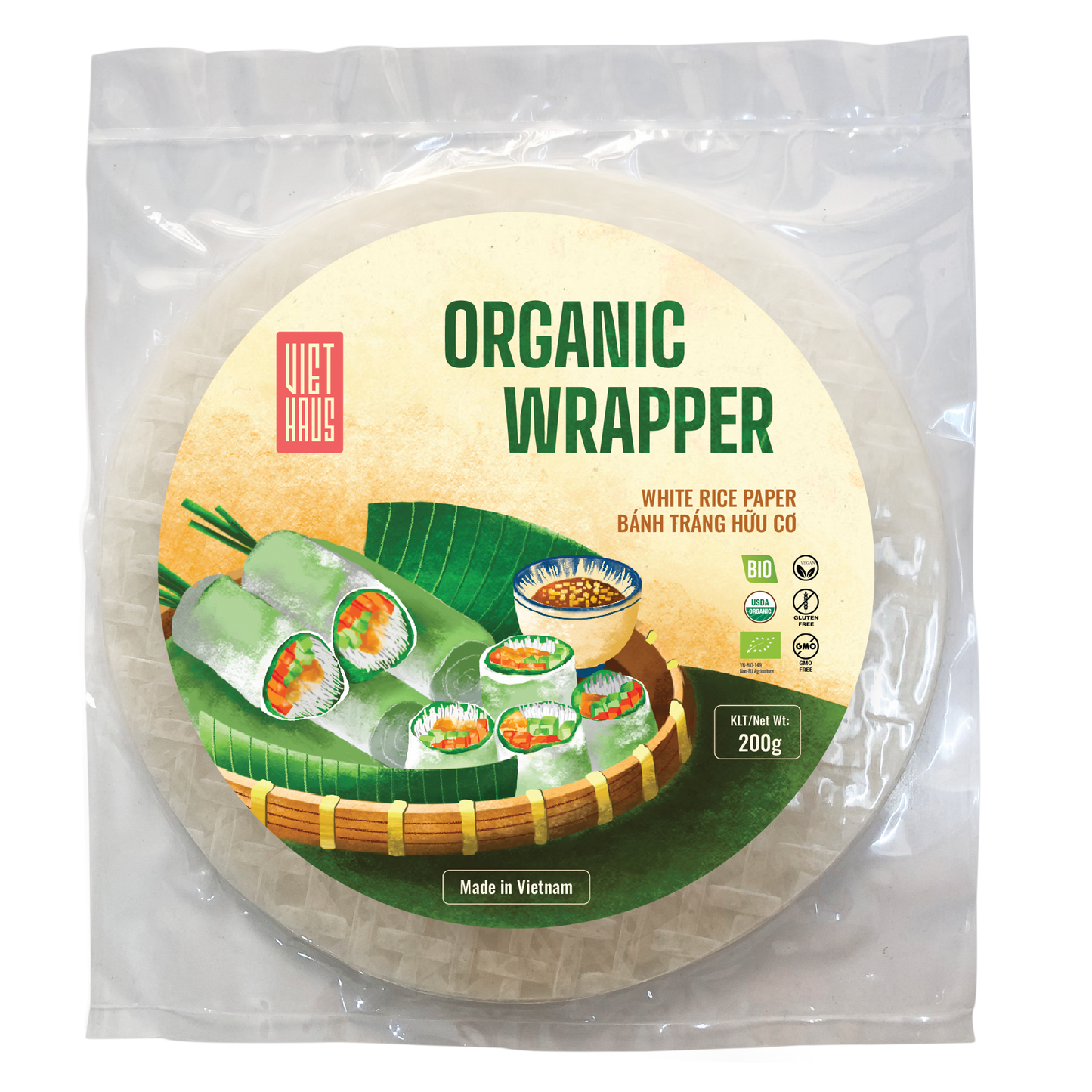 Bánh tráng gạo hữu cơ 200G - Viet Haus