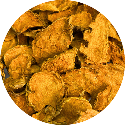 Dried organic turmeric slices from Vietnam
