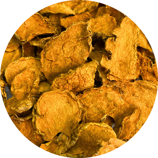 Dried organic turmeric slices from Vietnam